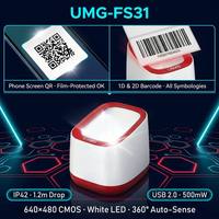 Lecteur de codes-barres USB UMG-FS31 haute performance 1D 2D QR Code, plateforme de numérisation Plug & Play pour caisse de supermarché et point de vente
