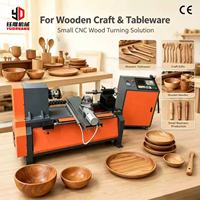 Tour à bois CNC miniature à alimentation automatique, prix d'usine, avec moteur 1,5 kW, multifonctionnel pour la fabrication de tasses en bois
