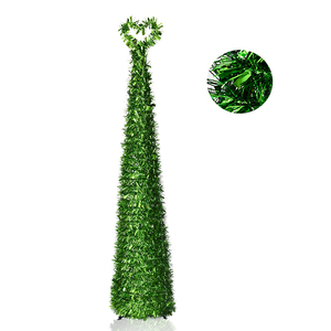 Sapin <span class=keywords><strong>de</strong></span> Noël Artificiel Vert Métallisé Très Vendu, Facile à Installer, Décoration <span class=keywords><strong>de</strong></span> Sol pour Fêtes et Célébrations - Product Image 3