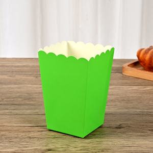 Empaque Personalizable para Palomitas de Maíz en Colores Brillantes con Diseño Cónico para Exhibición y Regalos - Product Image 3
