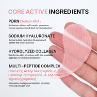 Patchs pour les yeux régénérants au PDRN et ADN de saumon, masques hydrogel pour les cernes et les poches sous les yeux, produits de beauté pour les soins de la peau, personnalisables OEM