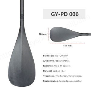 กระดานพายคาร์บอนไฟเบอร์คุณภาพสูง น้ำหนักเบาพิเศษ สำหรับกีฬาทางน้ำ  รับสกรีนโลโก้  เรือมังกร  เรือคายัค  SUP  เซิร์ฟ รุ่น GY GY-PD006 - Product Image 3