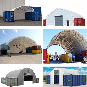 Dômes préfabriqués d'extérieur pour conteneurs, abris à toit en pente, tentes à membrane PVC, auvents arqués, abris en dôme pour conteneurs - Product Image 2