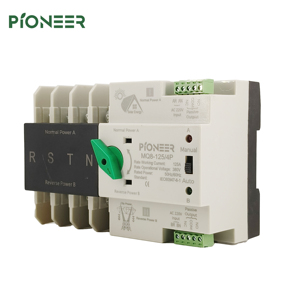 4P 3 fase <span class=keywords><strong>4</strong></span> filo Din Rail at per PV e Inverter doppia potenza automatica selettore di trasferimento ininterrotto 125A - Product Image 3