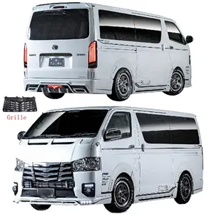 适用于HIACE KDH200 2005-2018窄1695阀盖轮喇叭口扰流板的防抱死制动系统塑料车身套件保险杠