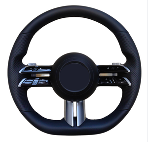 Volant sport AMG en cuir et fibre de carbone pour Mercedes Benz C E S G GLE GLS GLC CLS W213 W222 W205 C63, nouvelle édition améliorée - Product Image 2