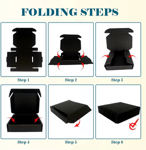 Chất lượng cao hộp vận chuyển nhỏ hộp các tông sóng màu đen cho quà Tặng mô hình tùy chỉnh - Product Image 4