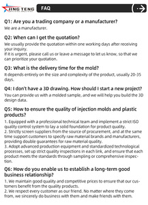 כיתה גבוהה באיכות גבוהה תבניות פלסטיק בהתאמה אישית - Product Image 3