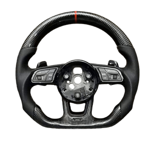Volante Deportivo de Fibra de Carbono para Modelos <span class=keywords><strong>Audi</strong></span> A3/A4/A5/A7/RS Equipado con Botones y Levas de Cambio - Product Image 6