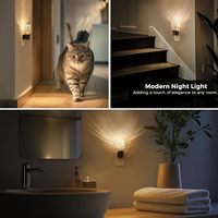 ZHILAI Mini Veilleuses LED Modernes à Capteur de Lumière Blanc Chaud, Économiques, à Brancher, du Crépuscule à l'Aube pour Chambre et Salle de Bain