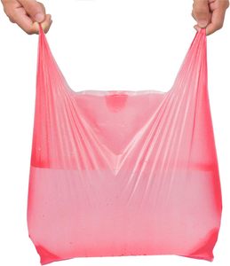 Biodegradable T-Shirt Bags with Handles for Business & Shopping <b>Packaging</b> Customizable PE <b>Material</b> Grocery & Retail Use - Product Image 3