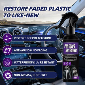 卸売 高品質 150ml プラスチック製 高光沢 車タイヤ ブラックシャインスプレー - Product Image 2