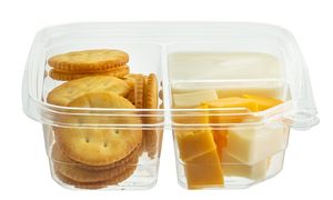 Contenedores de plástico reciclables de 3 compartimentos con diseño a prueba de manipulaciones para preparación de comidas y almacenamiento de fideos - Product Image 3