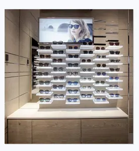 High End Fashion Eyewear Display For Branded Sunglasses Shop Optician Store Sunglasses Display