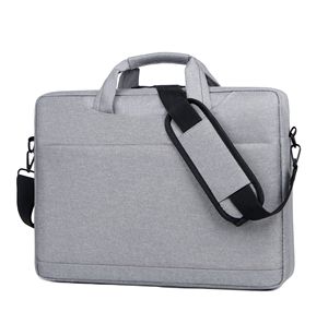 Sacoche d'ordinateur portable imperméable en polyester, style simple, pour hommes et femmes, idéale pour les voyages et le bureau - Product Image 5
