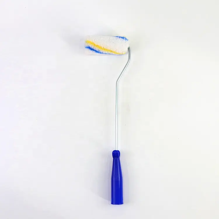 New innovation striped paint roller brush blue plastic handle floor brush