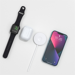 Caricatore <span class=keywords><strong>Portatile</strong></span> per <span class=keywords><strong>Smartphone</strong></span> 3 in 1, Base di Ricarica Wireless Magnetica per Telefono, Auricolari e Orologio, Stazione di Ricarica Wireless Magnetica - Product Image 4