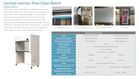 Workstation Aliran Laminar Vertikal Clean Bench Baru |   Filter HEPA ISO 5 Efisiensi 99,9% Baja Tahan Karat 304 Laboratorium Industri