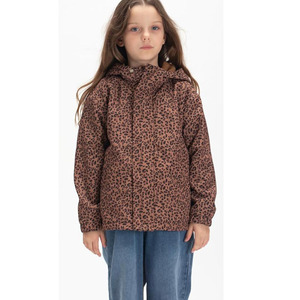 Autumn Waterproof Kids Windbreaker Rain Jacket Baby Rainwear <strong>Long</strong> Sleeve Fashion Allover Print Polyester Leopard <strong>Raincoat</strong> - Product Image 1