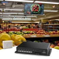 Reproductor Multimedia de Señalización Digital MPC1005 HD 4K con Salida HD-MI, Sensor de Movimiento, Control RS232, Salida de Audio Óptica Personalizada