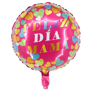 Nuevo 18 pulgadas español Feliz Día DE LA MADRE Feliz <span class=keywords><strong>Dia</strong></span> Mama corazón rojo globos de aluminio <span class=keywords><strong>Dia</strong></span> De La Madre Globos para decoración de fiesta - Product Image 6