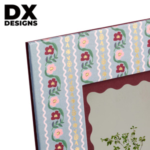 Cadre photo en MDF floral bohème personnalisé DX Designs, 4x6 5x7 6x8 8x10 pouces, cadre photo en bois bleu clair pour table et décoration intérieure - Product Image 2