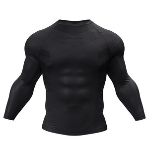 Camiseta Deportiva de Manga Larga para Hombre, Corte Ajustado, Transpirable, Elástica, para Yoga y Entrenamiento, Estilo Nuevo, Poliéster de Secado Rápido - Product Image 2