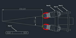 Accessoires pour pulvérisateur sans air, pistolet <span class=keywords><strong>de</strong></span> pulvérisation à double tête à angle réglable pour mélange externe <span class=keywords><strong>de</strong></span> composants multiples, pour peinture et matériaux AB - Product Image 4
