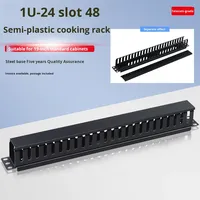 Panneau de brassage à 24 ports pour équipement à fibre optique Panneau de brassage en rack 1U 19 "pour salles de serveurs de centres de données