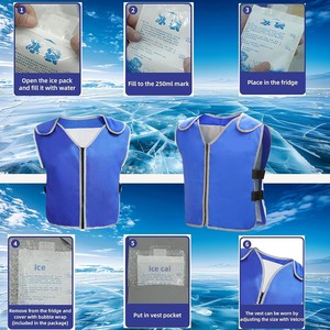 Chaleco Refrigerante Warmice <span class=keywords><strong>para</strong></span> Hombre y Mujer, Chalecos Refrigerantes Ajustables <span class=keywords><strong>para</strong></span> Trabajar en Clima Cálido - Product Image 4