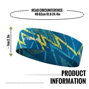 عصابة رأس رياضية عالية الجودة من ماركة WRELS للجنسين، غير قابلة للانزلاق، قابلة للتنفس، متعددة الوظائف، تمتص العرق - Product Image 6