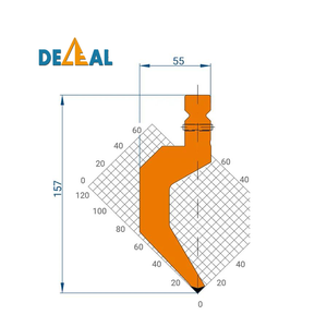 835mm Chiều dài 86 độ r1.0mm 117mm Chiều cao trên Báo Chí phanh dụng cụ cho máy uốn <span class=keywords><strong>trumpf</strong></span> - Product Image 1