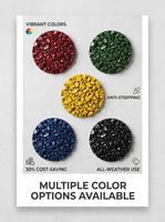 Asphalte coloré à froid, large gamme de couleurs, sac de 40 kg, travaux publics, écoénergétique