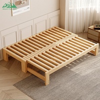 Cadre de lit plateforme minimaliste pour projets d'appartements et mobilier de chambre d'hôtel