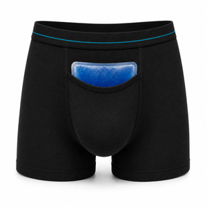 Caleçons de récupération post-<span class=keywords><strong>circoncision</strong></span> pour hommes, antimicrobiens, à haute élasticité, avec poche froide pour soulagement des douleurs physiologiques - Product Image 2
