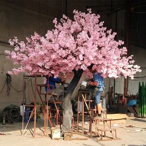 Grand arbre de mariage rose Arbre <span class=keywords><strong>Cerisier</strong></span> artificiel 3m blanc Grand arbre à fleurs de <span class=keywords><strong>cerisier</strong></span> Sakura Arbre à fleurs de <span class=keywords><strong>cerisier</strong></span> artificiel - Product Image 3