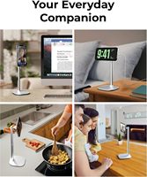 Support magnétique pour téléphone MagStand pour bureau, trépied, base lestée réglable de 9 à 13 pouces, aimant puissant