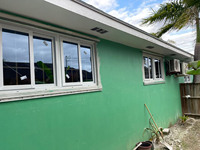 Fenêtres et portes coulissantes en PVC à double vitrage, résistantes aux intempéries, profilés UPVC, pour les Bahamas