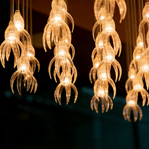 Lustre en cristal de luxe sur mesure, cascade, grande taille, luminaire <span class=keywords><strong>suspendu</strong></span> pour hall d'hôtel, salle de banquet - Product Image 6