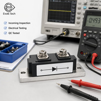 Module de diode haute puissance à large plage et courant élevé 1600V 200A, base métallique isolée, redresseur simple à faible perte en tension directe, type à vis