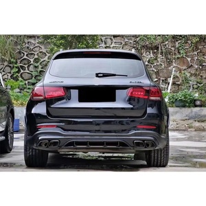 Parachoques delantero para <span class=keywords><strong>Mercedes</strong></span> Benz W253 GLC 200 260 modificado GLC 63S AMG, kit de carrocería, difusor de rejilla, labio trasero 2020 <span class=keywords><strong>2021</strong></span> - Product Image 6