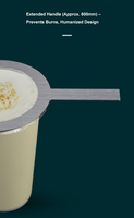 Joint en acier inoxydable jet de flamme pour Heytea Creme Brulee Boba thé Caramel lait mousse tasse manchon 9590 diamètre bouteille anneau de thé