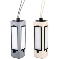 Nouveau extérieur trois feuilles Flip Portable lampe de poche suspendue pliable maison tenttélescopique Rechargeable lumière LED Camping lanterne