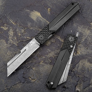 Coltello Tascabile Pieghevole <span class=keywords><strong>Higonokami</strong></span> in Damasco Fatto a Mano, Grado Industriale con Clip, Personalizzabile OEM, Certificato GS - Product Image 6