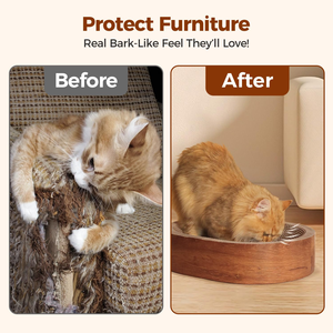 Oval <b>Cat</b> <b>Scratching</b> Nest & <b>Board</b> Eco-friendly Corrugated Paper <b>Cat</b> Modern Claw Sharpener Carton Pet Bed - Product Image 5