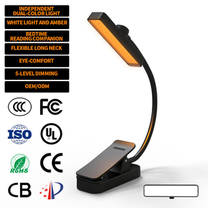 Lámpara de Lectura LED Portátil EGH, Recargable por USB, Plegable, Mini, con Clip, Luz Ámbar de 600nm, Ideal para Viajes, Interiores y Lectura de Libros, Diseño Moderno - Product Image 2