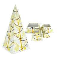 Hochwertige handgemachte Schokolade Geschenk box Hübsche Baumform Weihnachten Sweet Flower Boxes Benutzer definierte Candy Verpackung Pyramid Food Box