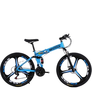 Bicicleta de Montaña con Suspensión Completa para Hombre y Mujer, 24/27/30 Velocidades, con Frenos de Disco, Disponible en 24/26/27.5 Pulgadas, para Ciclismo Todoterreno - Product Image 1