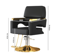 Chaise de Salon en Cuir pour Coiffeur, Mobilier de Coiffure Professionnel, Chaises de Barbier pour Coiffeurs et Esthéticiennes - Offre Spéciale