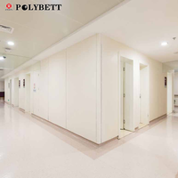 Panneau de revêtement mural intérieur en stratifié phénolique HPL à usage médical, panneau mural propre pour intérieur, panneaux HPL pour hôpital
